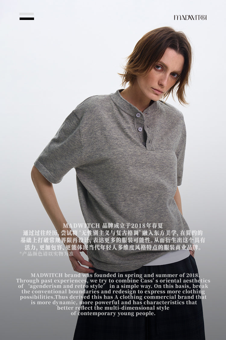 MADWITCH KNITTED SHORT SLEEVE #240271