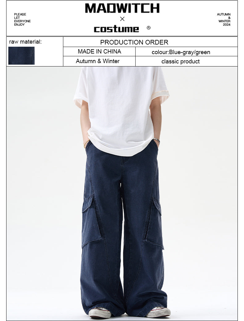 MADWITCH BIG POCKET CARGO PANTS #WHOA049