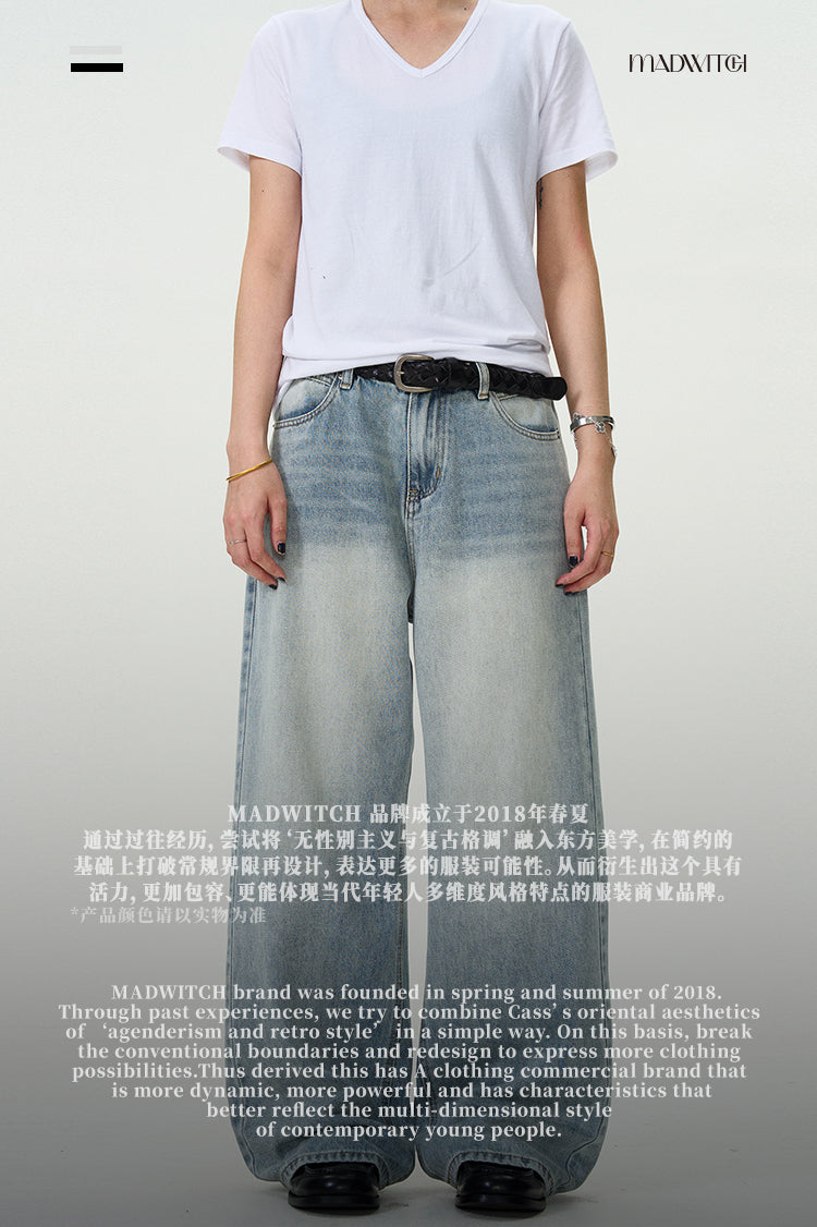 MADWITCH CLASSIC WASHED JEANS #K9358