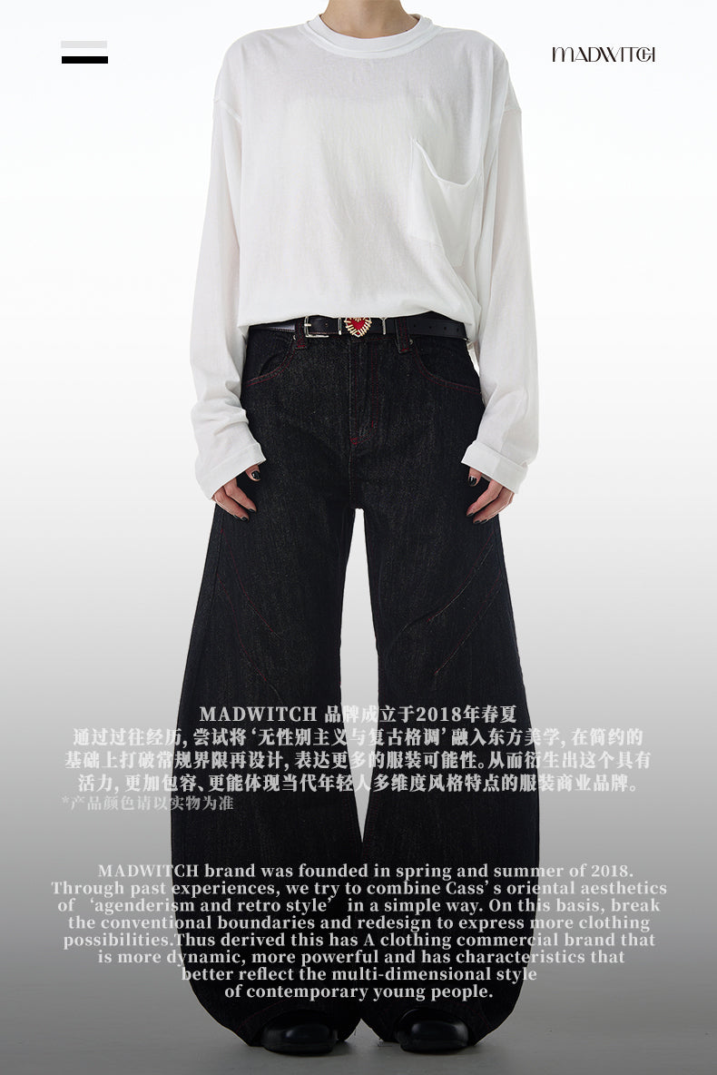 MADWITCH VINTAGE ANKLE-WRAP DENIM #G6697