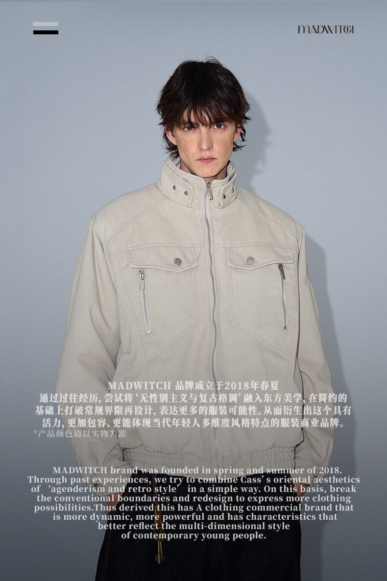 MADWITCH FLEECE-LINED UTILITY JACKET #880062