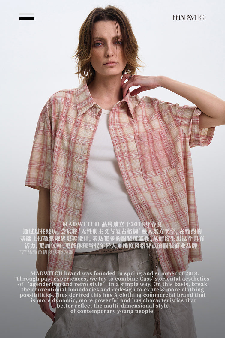 MADWITCH VINTAGE SHORT-SLEEVE SHIRT #C007
