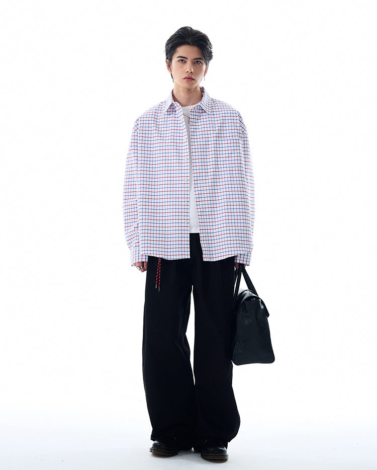 MADWITCH VINTAGE PLAID SHIRT #L612