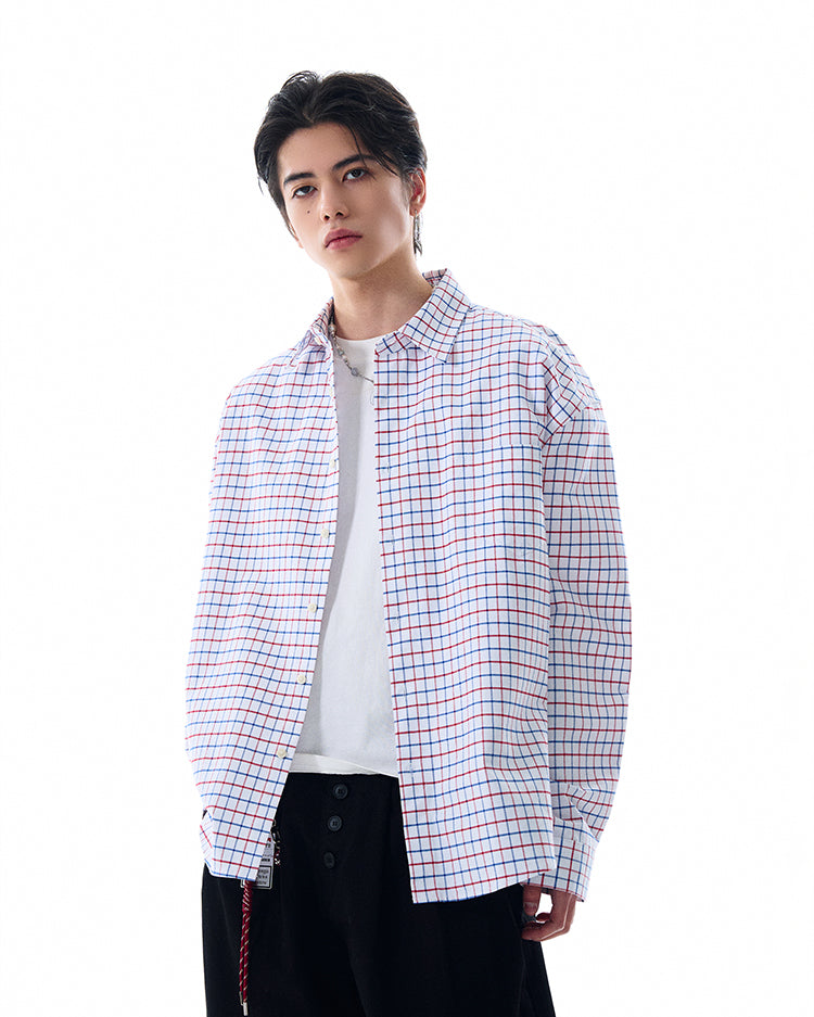 MADWITCH VINTAGE PLAID SHIRT #L612