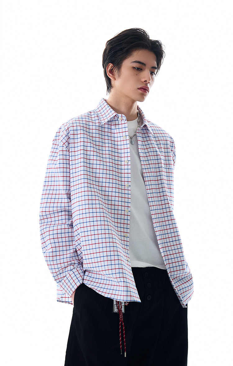 MADWITCH VINTAGE PLAID SHIRT #L612
