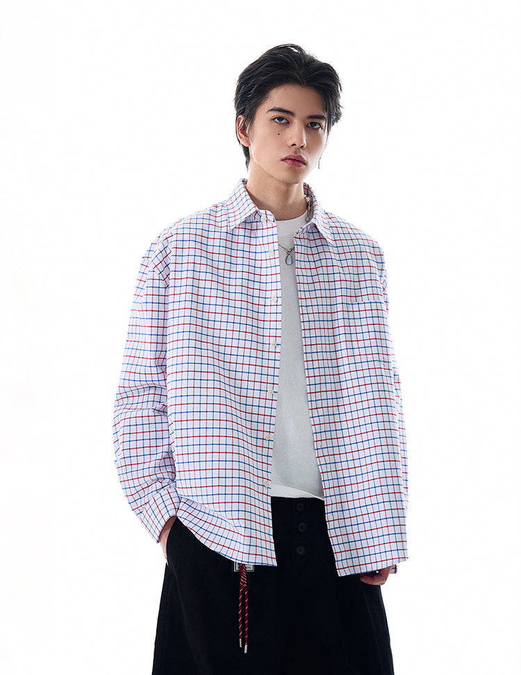 MADWITCH VINTAGE PLAID SHIRT #L612