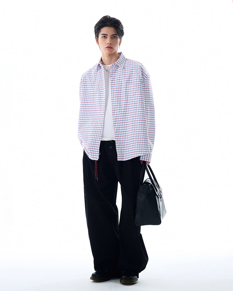 MADWITCH VINTAGE PLAID SHIRT #L612
