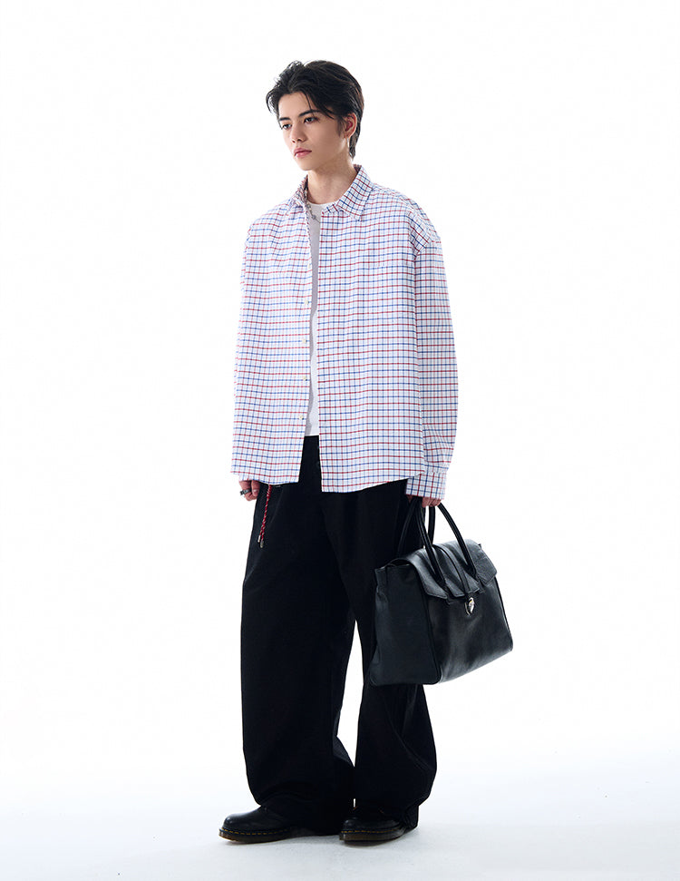 MADWITCH VINTAGE PLAID SHIRT #L612