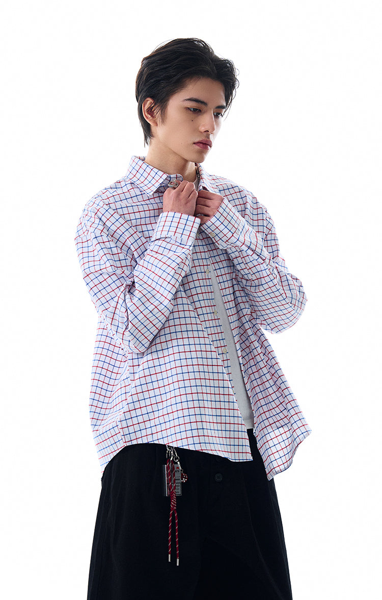 MADWITCH VINTAGE PLAID SHIRT #L612