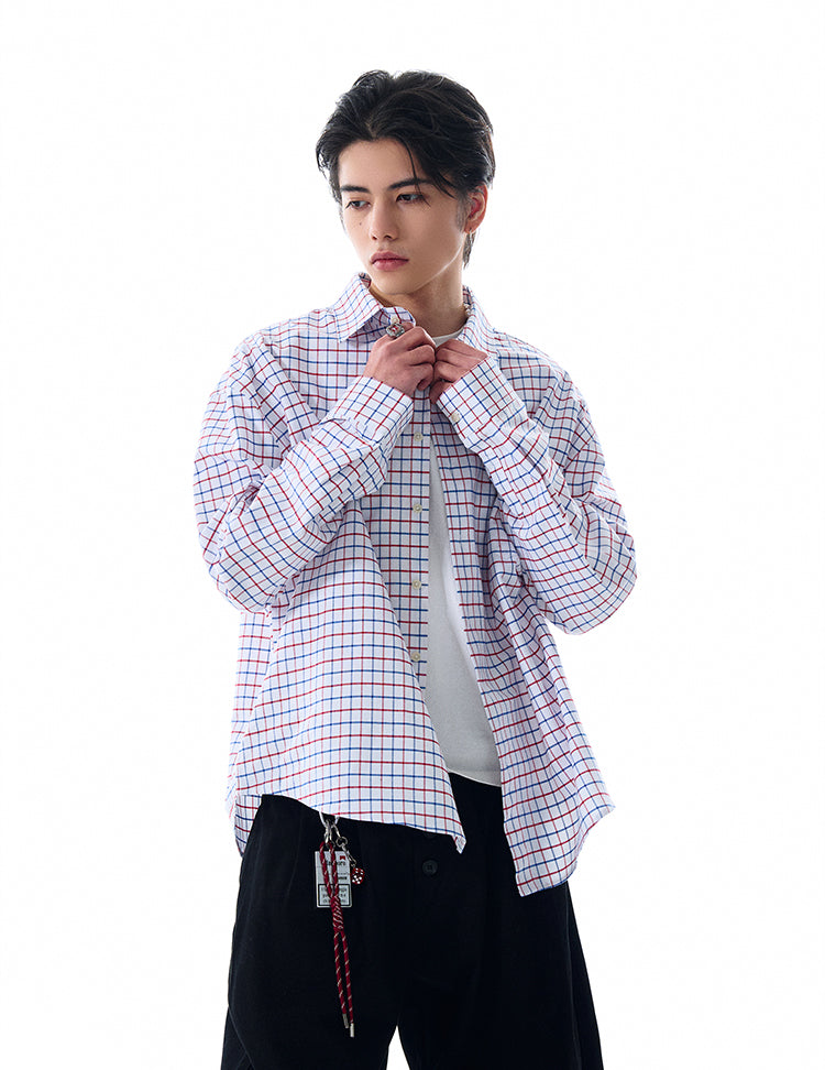 MADWITCH VINTAGE PLAID SHIRT #L612