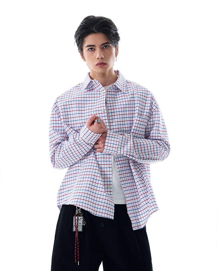 MADWITCH VINTAGE PLAID SHIRT #L612