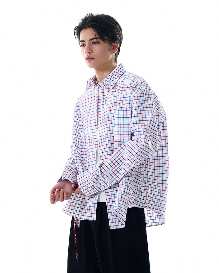 MADWITCH VINTAGE PLAID SHIRT #L612