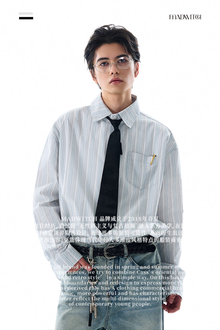 MADWITCH PREMIUM STRIPED SHIRT #L588
