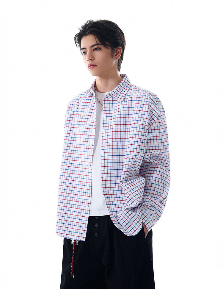 MADWITCH VINTAGE PLAID SHIRT #L612