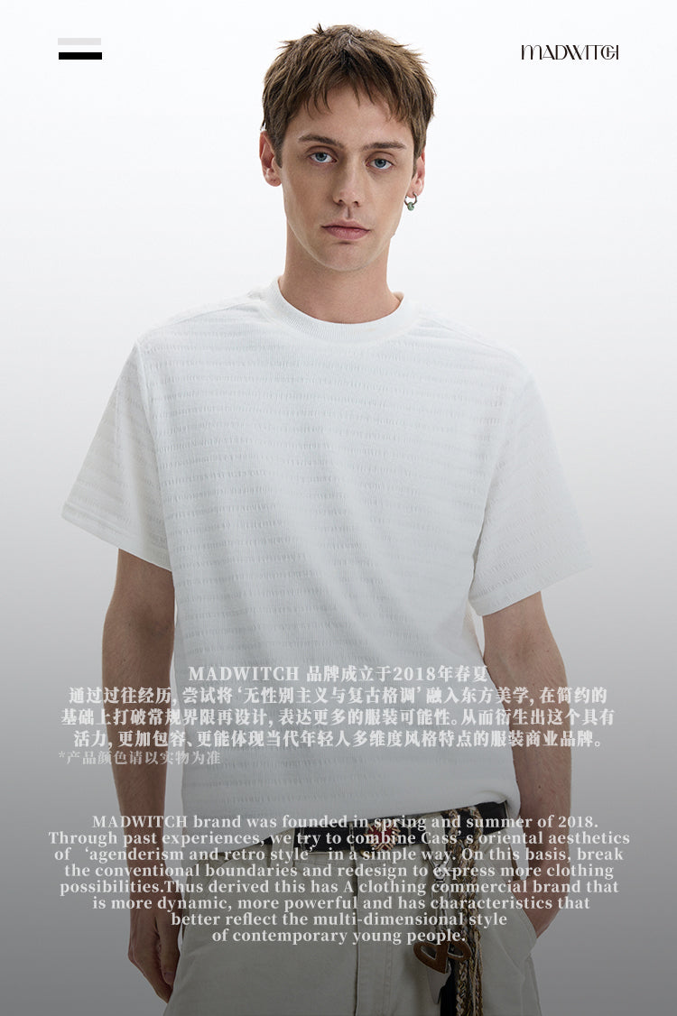MADWITCH KNIT SHORT SLEEVE TEE #25050