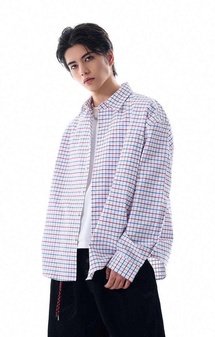 MADWITCH VINTAGE PLAID SHIRT #L612