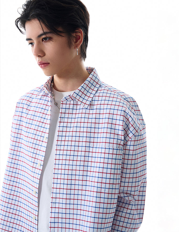 MADWITCH VINTAGE PLAID SHIRT #L612