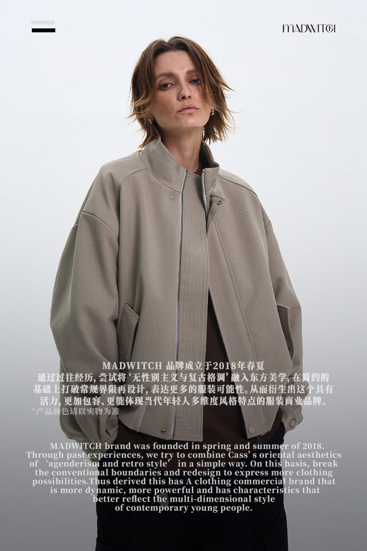 MADWITCH LOOSE STAND COLLAR JACKET #246006