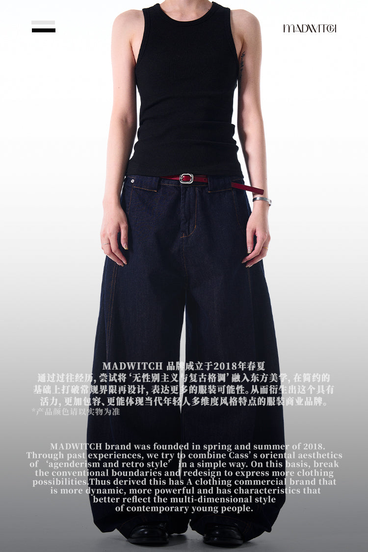 MADWITCH SIMPLE LOOSE-FIT JEANS #6480-1