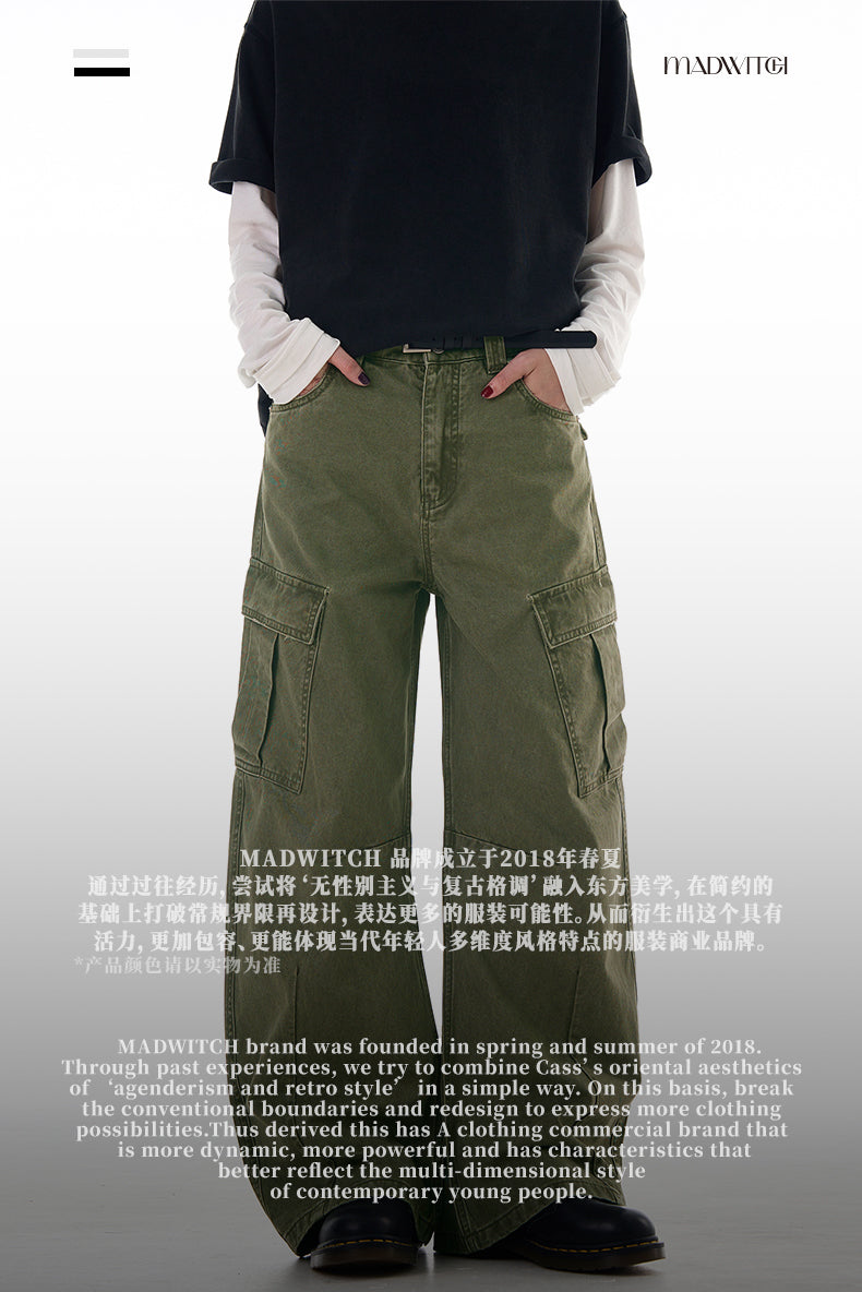 MADWITCH BAGGY VINTAGE CARGO PANTS #A605