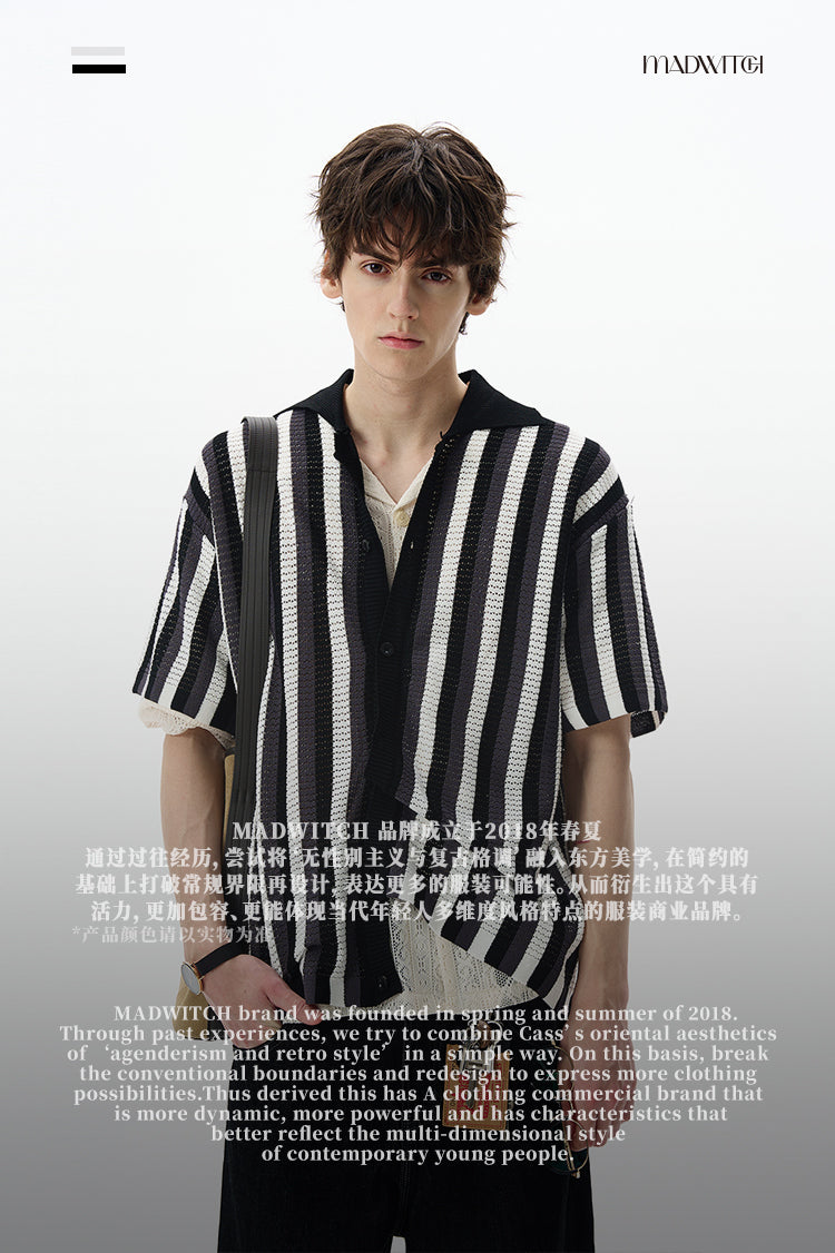 MADWITCH CROCHET KNIT TSHIRT #MFY222