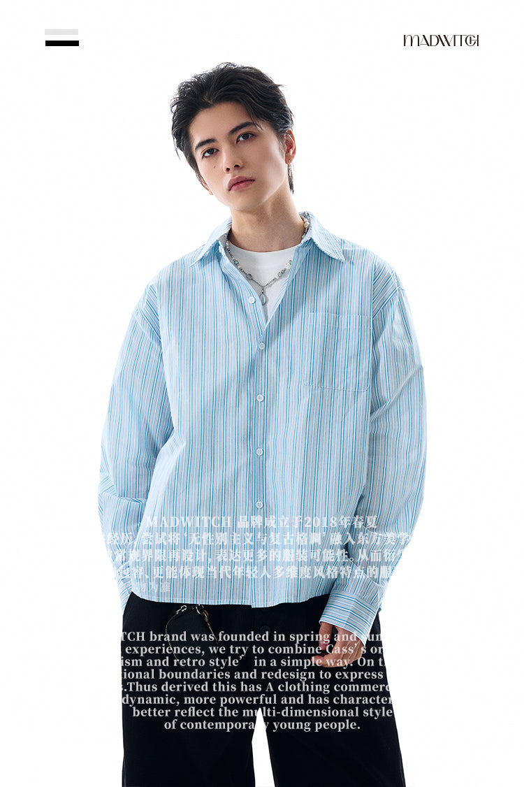MADWITCH CLEANFIT STRIPED SHIRT #RC158