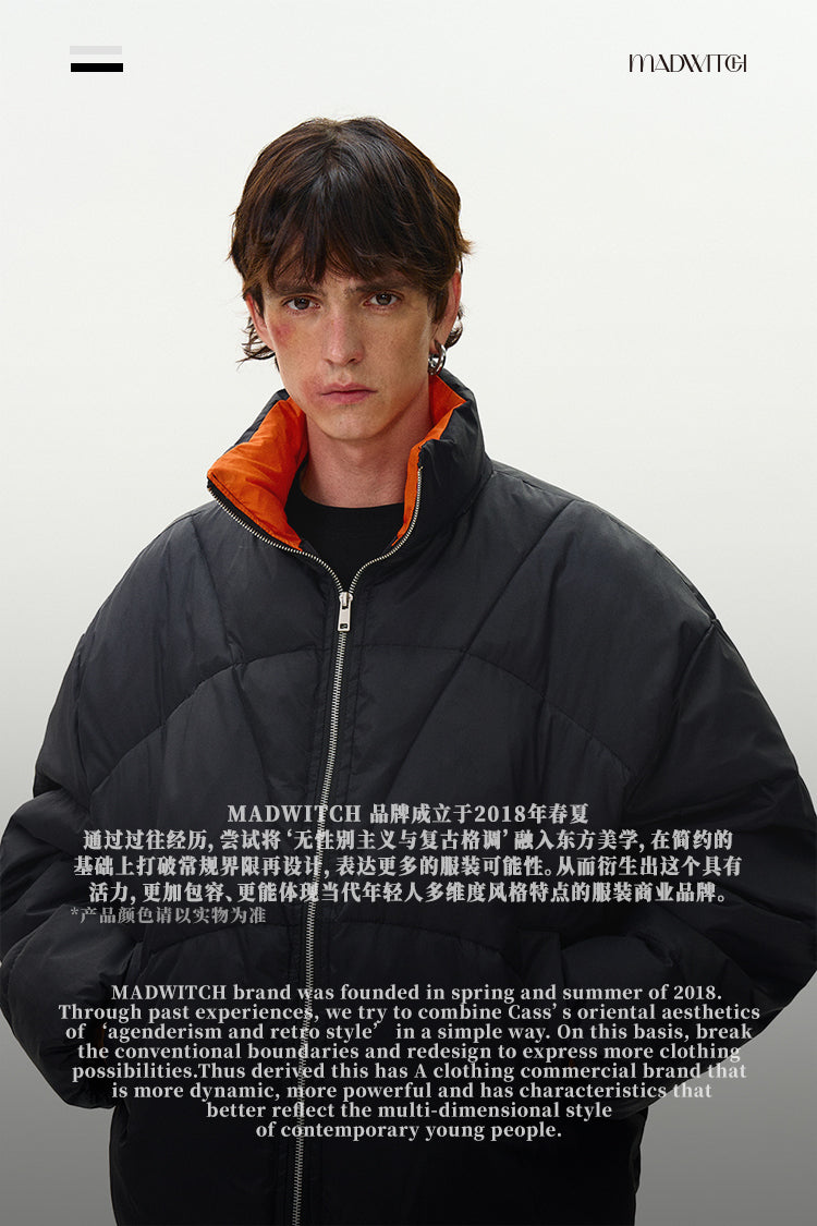 MADWITCH STAND COLLAR WARM PADDED JACKET #MY8895