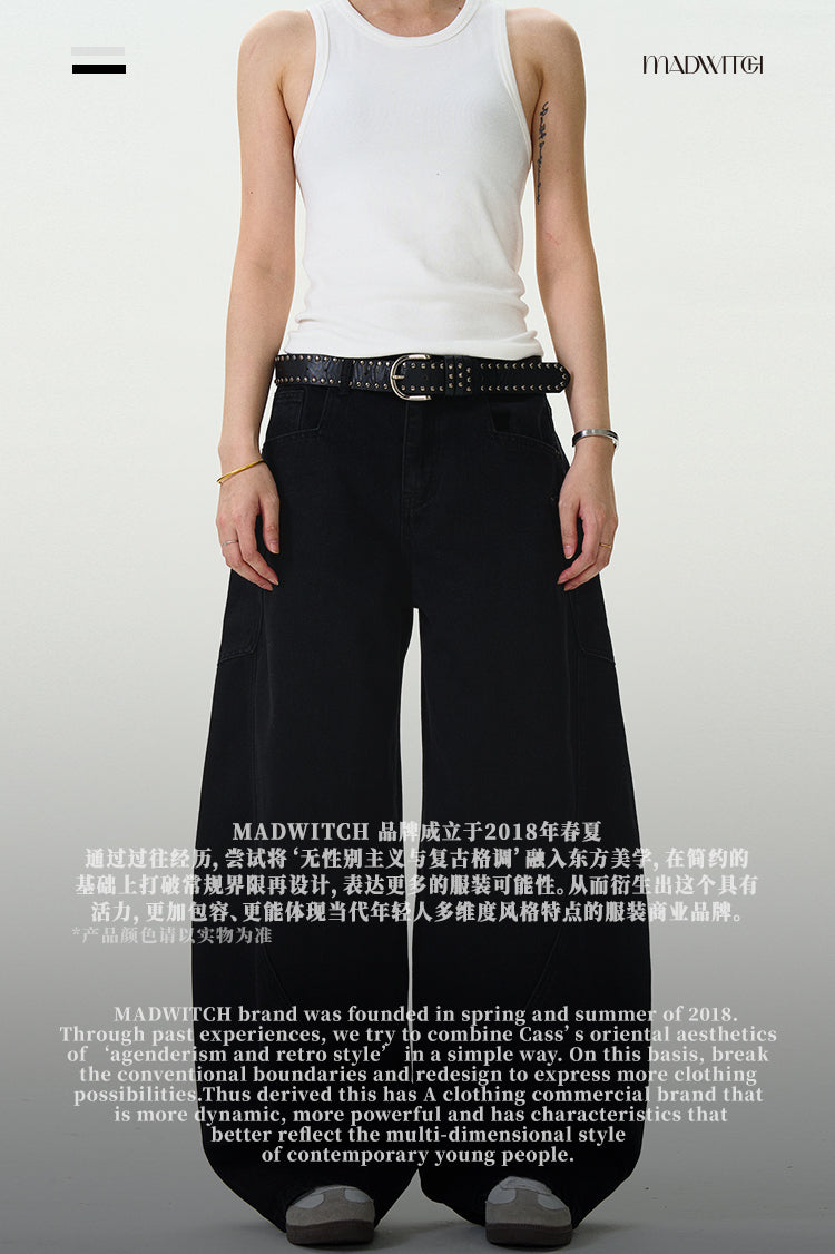 MADWITCH SIMPLE WIDE-LEG PANTS #L497