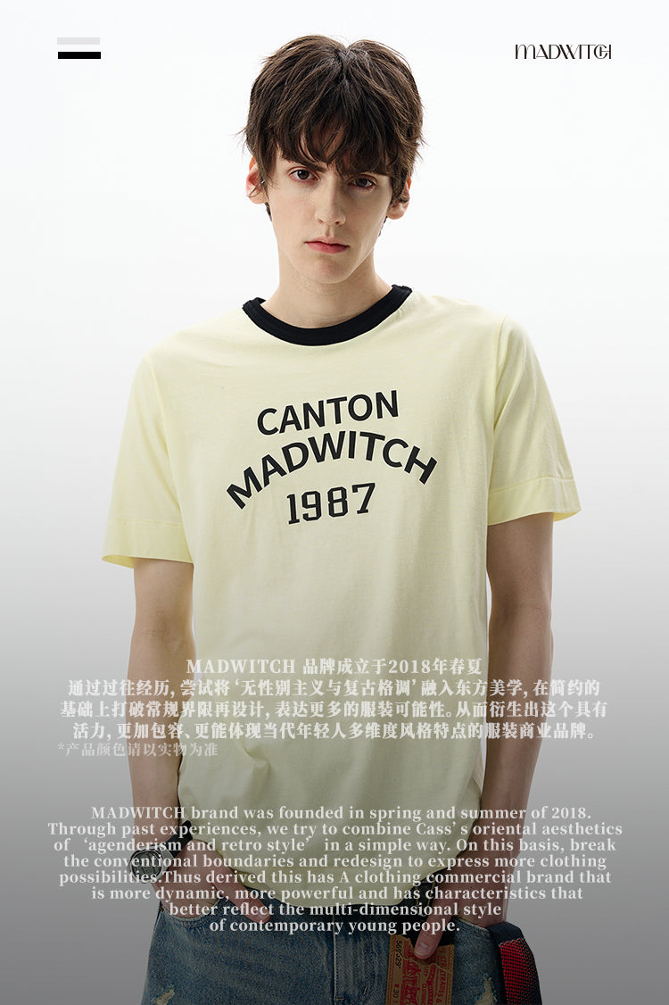 MADWITCH CREW NECK DROP SHOULDER TEE #MD4198