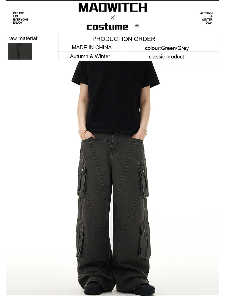 MADWITCH CARGO POCKETS PANT #WH6998