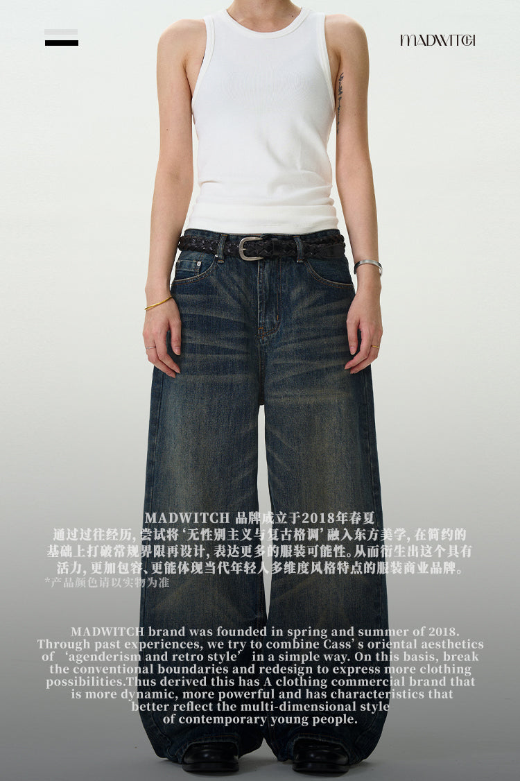 MADWITCH LOOSE VINTAGE JEANS #FX056