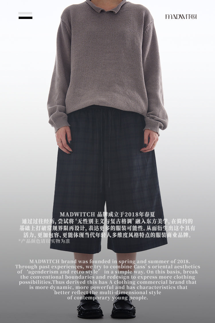 MADWITCH NEUTRAL VINTAGE CROPPED PANTS #L486