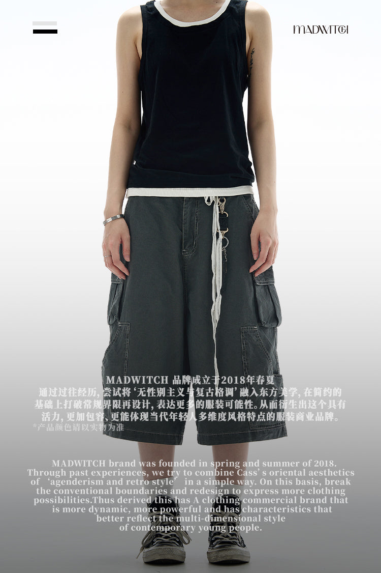 MADWITCH STREET STYLE CASUAL SHORTS #DK113
