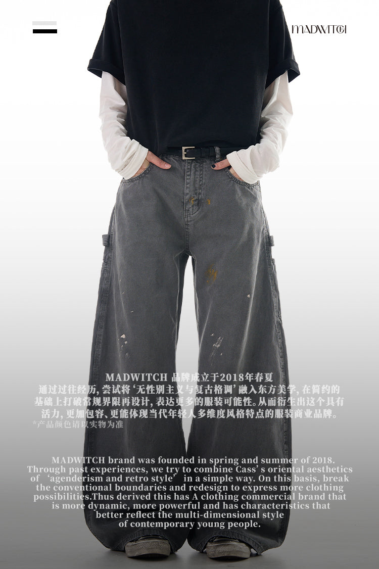 MADWITCH STREET GRAFFITI CARGO PANTS #Z004