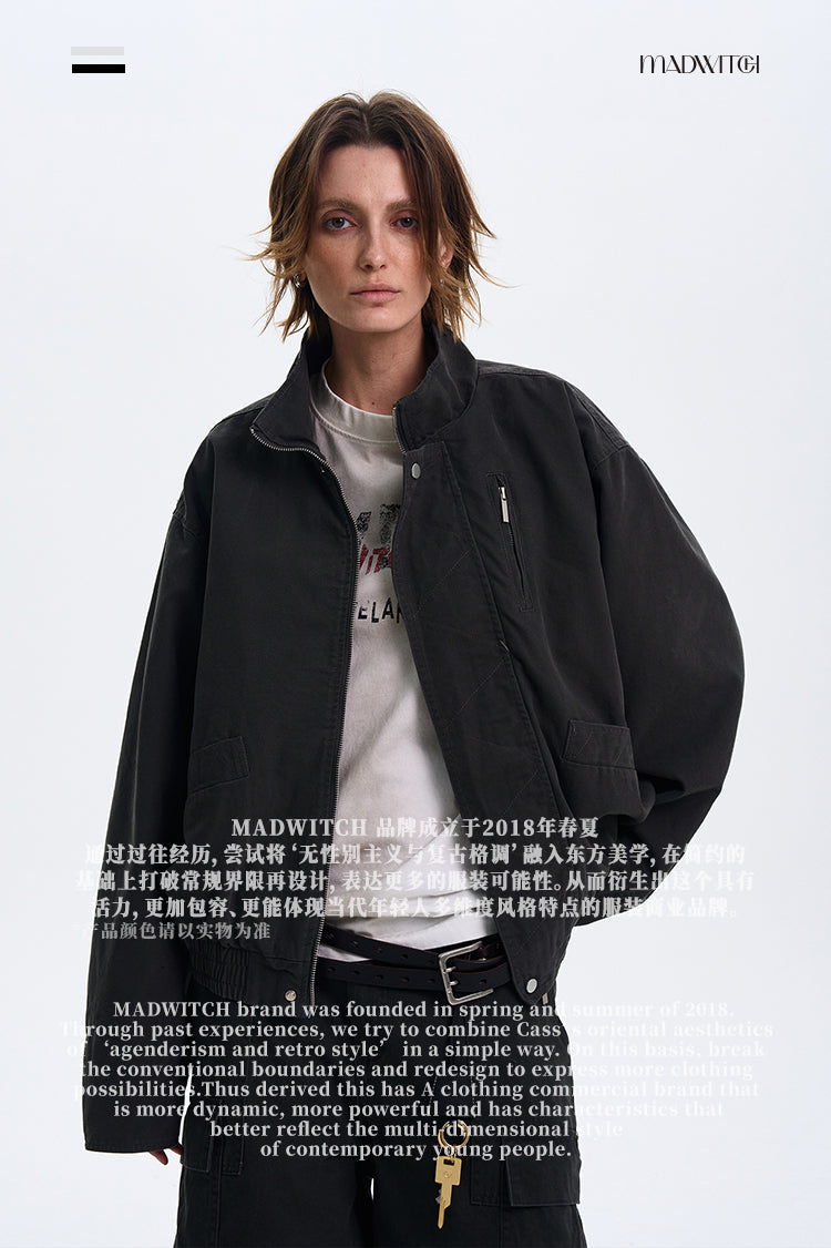MADWITCH CROPPED BOMBER JACKET #171-1