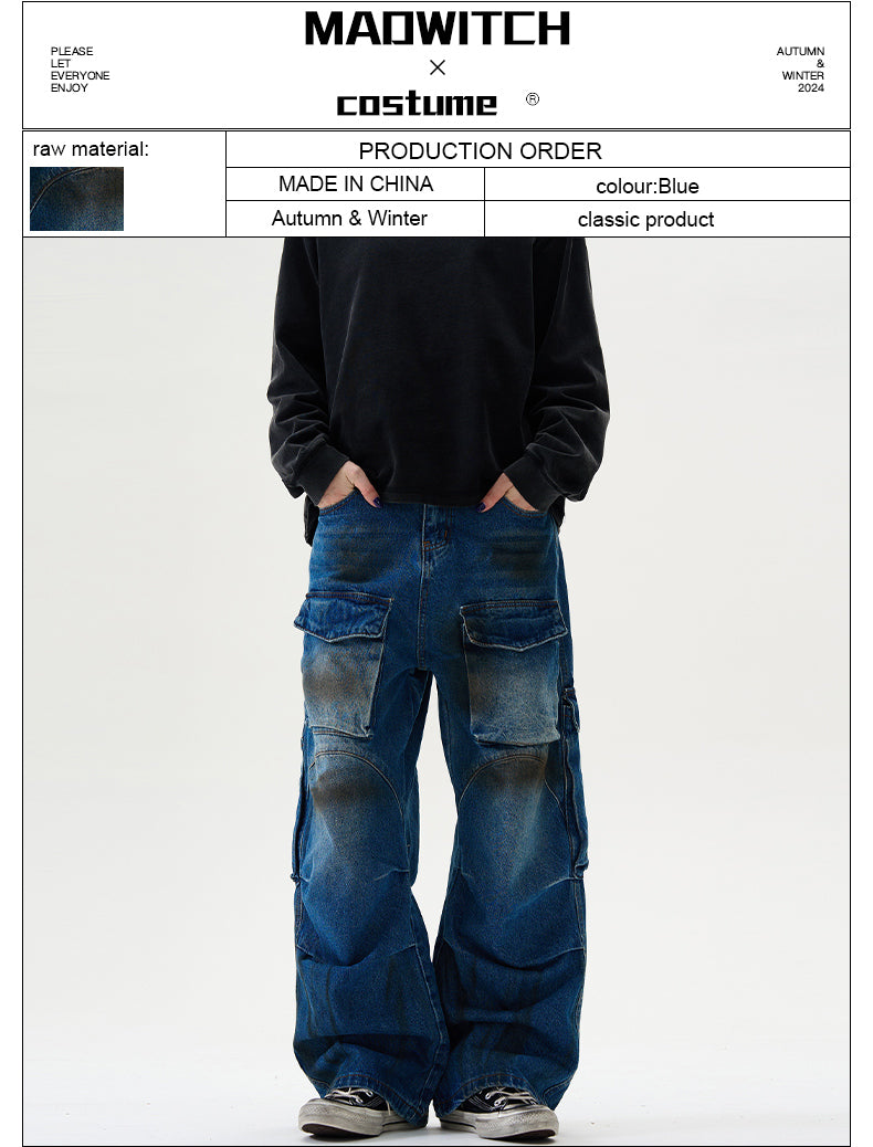 MADWITCH HEAVY MULTI-POCKET JEANS #D1616