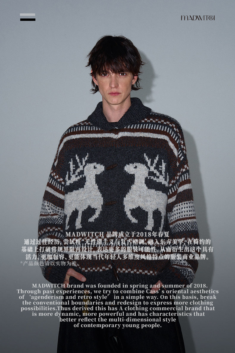 MADWITCH FAIR ISLE KNITTED SWEATER #72317