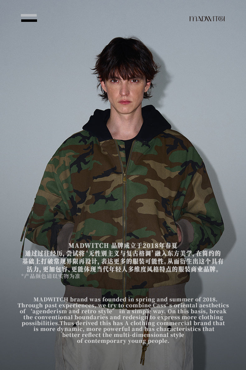 MADWITCH CAMO HOODED JACKET #L417