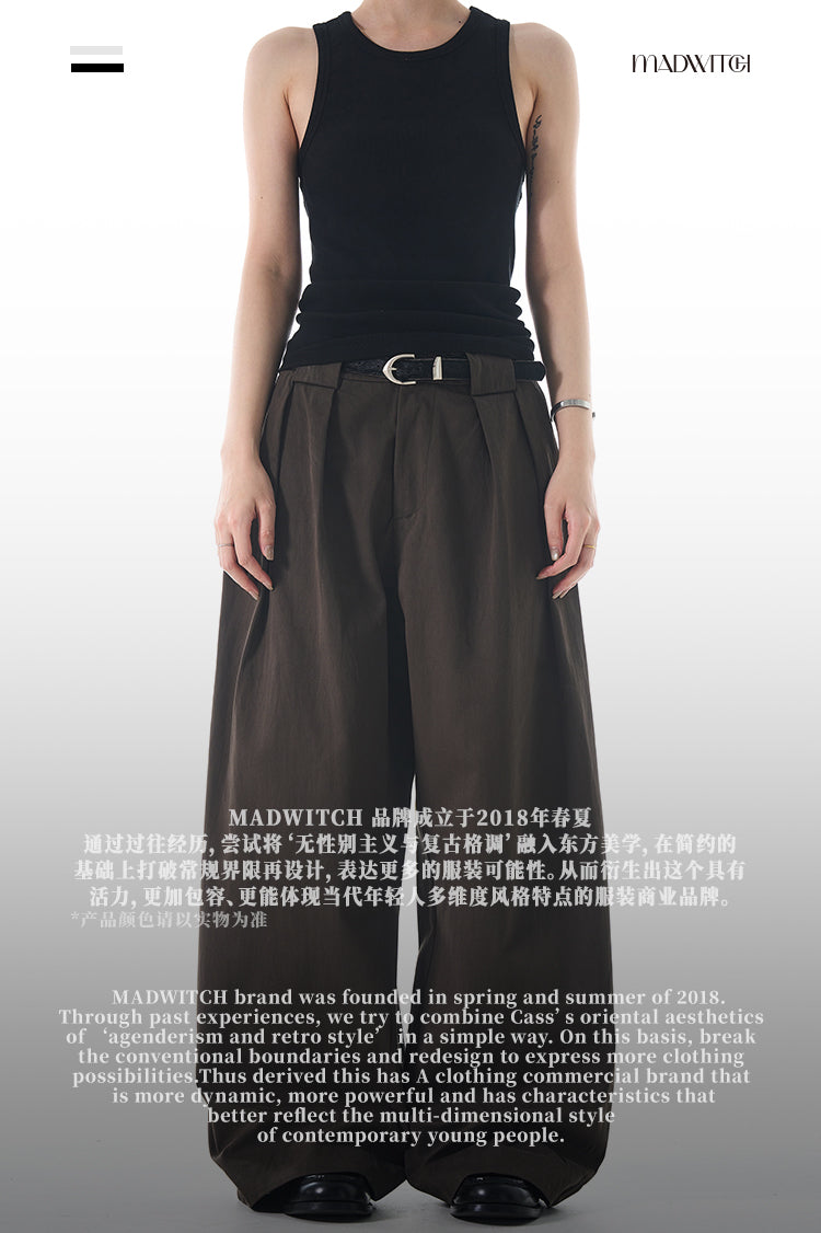 MADWITCH DRAPEY VERSATILE CASUAL PANTS #C851