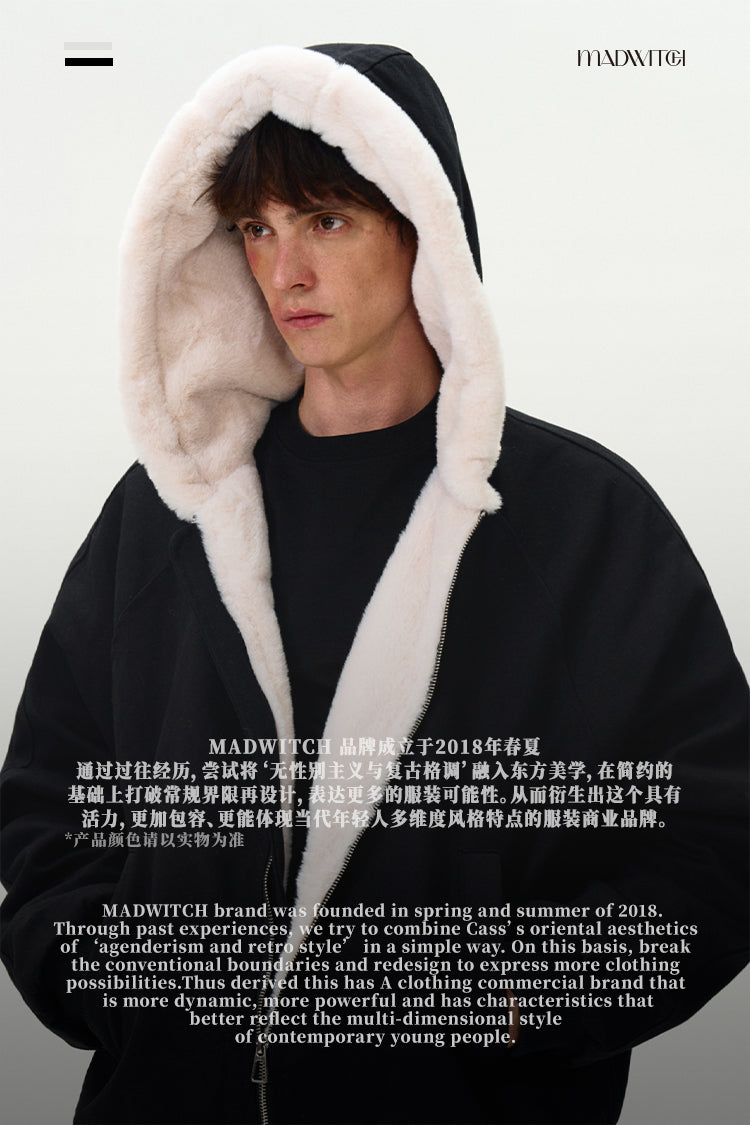 MADWITCH FLEECE-LINED WARM PADDED JACKET #M24279