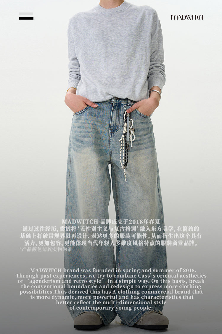 MADWITCH CLASSIC WASHED JEANS #K9352
