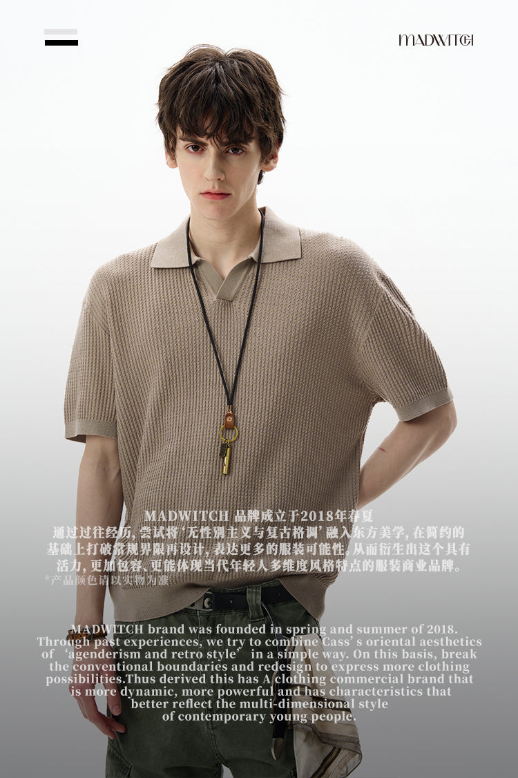 MADWITCH CASUAL KNIT TSHIRT #LX3301