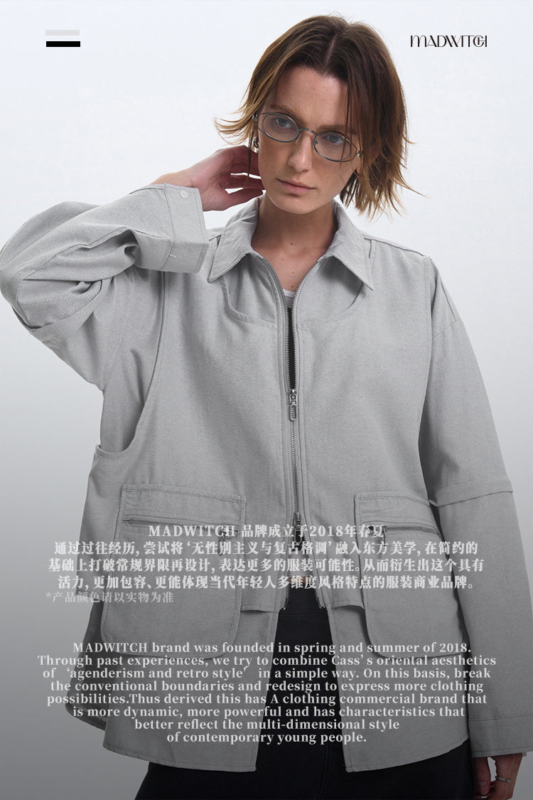 MADWITCH DECONSTRUCTED DESIGN JACKET #W218