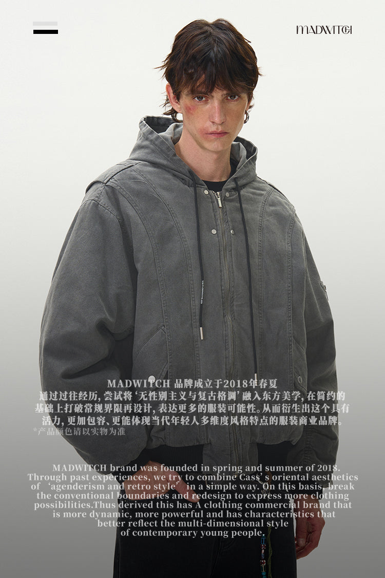 MADWITCH VINTAGE LOOSE-FIT COTTON JACKET #BM254