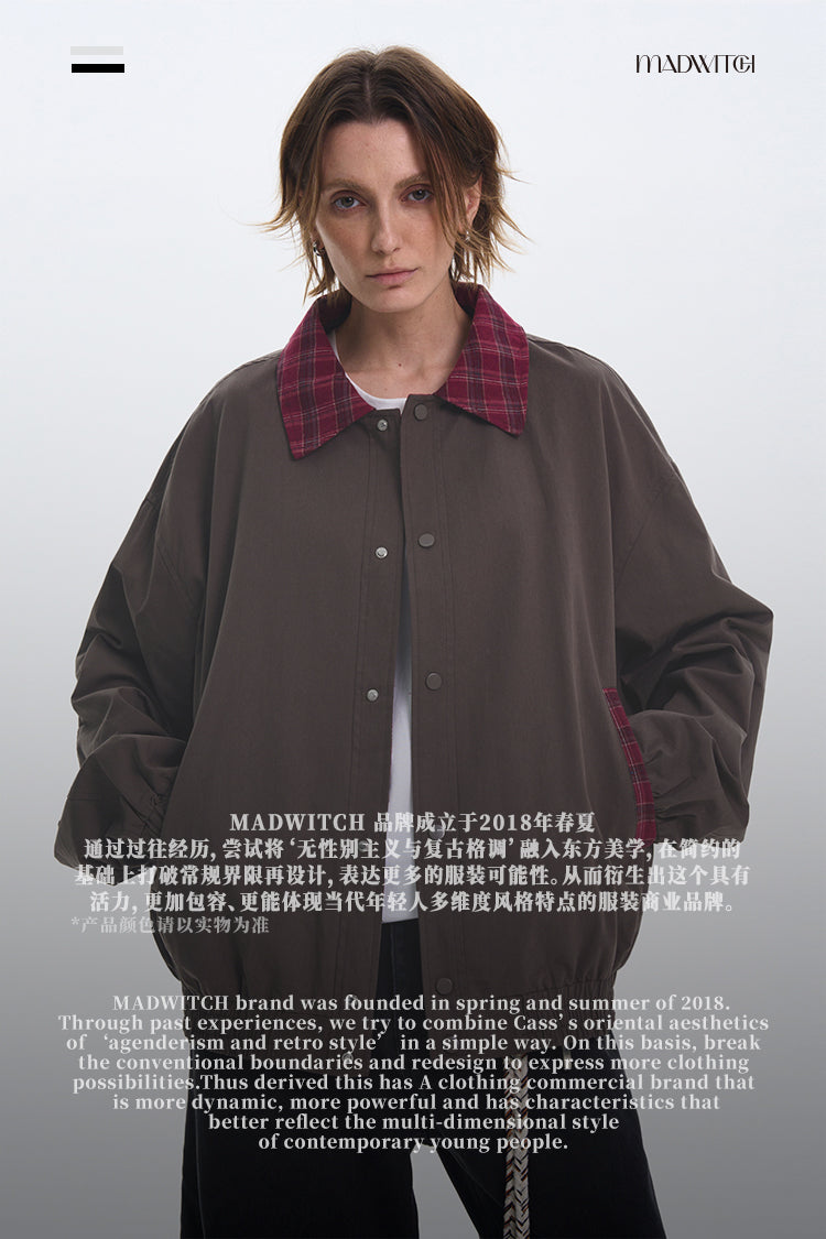 MADWITCH PLAID WORKWEAR JACKET #N1353