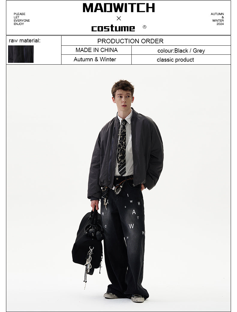 MADWITCH MINIMALIST QUILTED JACKET #DC0145