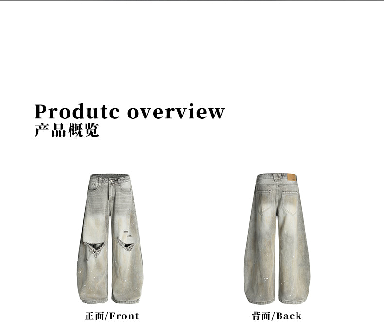 MADWITCH UNISEX RELAXED FIT DENIM PANTS #FX080