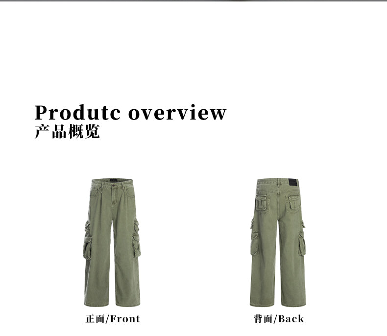 MADWITCH MULTI-POCKET CARGO PANTS #CK3397
