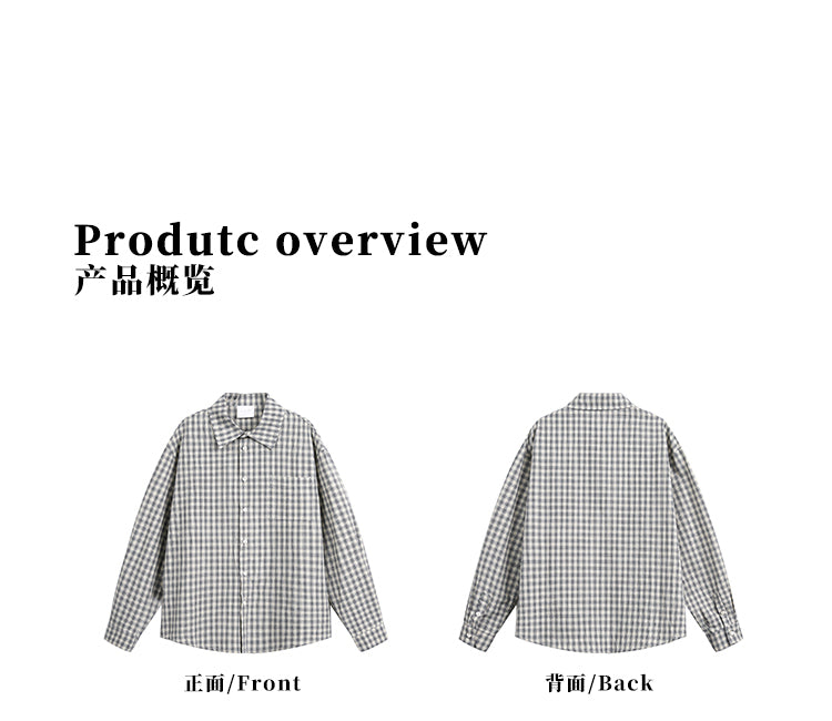 MADWITCH CHECKERED LONG SLEEVE SHIRT #RC86