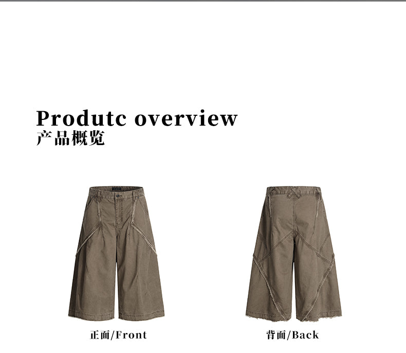 MADWITCH VINTAGE RAW-EDGE CARGOS #CK3529B